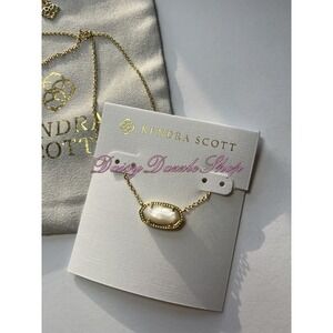 ✨New! Kendra Scott Elisa Gold Pendant Necklace in Ivory Mother of Pearl✨